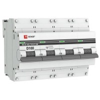 Выключатель автоматический EKF PROxima mcb47100-4-100D-pro 4Р 230В 100А