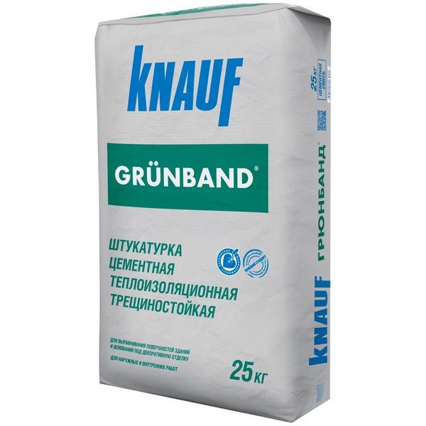 Штукатурка цементная Knauf Грюнбанд теплоизоляционная 25 кг