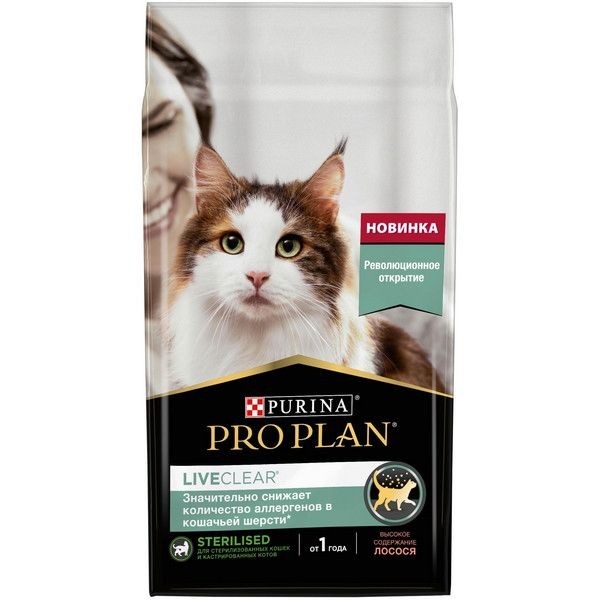 Сухой корм для кошек Pro Plan® лосось, 1.4 кг
