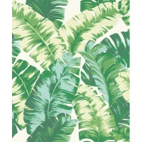 Обои флизелиновые Rasch Yucatan зелёные 1.06 м 966442