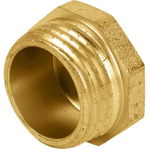 Пробка, наружная резьба, 1/2 "34;, латунь