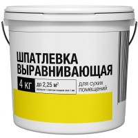 Шпаклёвка выравнивающая Axton для сухих помещений полимерная 4 кг