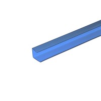 Профиль торцевой Колибри 4 мм синий 2.1 м