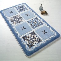 Коврик для ванной Confetti Bella 57Х100см Ceramic (Голубой)