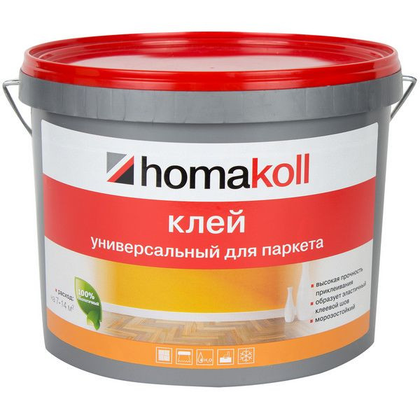 Клей водно дисперсионный для паркета homakoll хомакол 7 кг