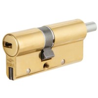 Цилиндр Cisa AP4S 0P3S2-29.66, 40x10x40 мм, ключ/шток, цвет латунь, без вертушки