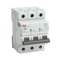 Выключатель автоматический EKF Averes mcb6-3-16D-av 3Р 230В 16А