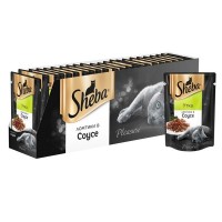Влажный корм для кошек Sheba Ломтики в соусе с уткой, 24 шт по 85г