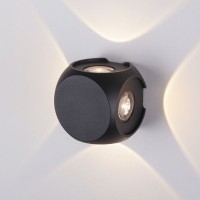 Светильник уличный Electrostandard 1504 TECHNO LED CUBE, черный 6 Вт IP54