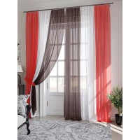 Тюль Томдом Милури TD-206674-290 см красный