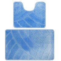 Комплект ковриков для ванной Banyolin Classic 50Х80/50Х40см 11мм (Светло-Голубой) 1/25