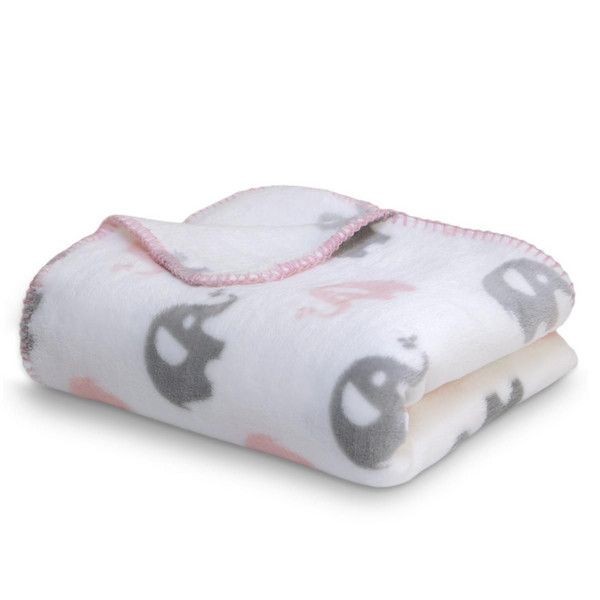Плед Baby nice US61184/6 Слоники, 150х200 см, велюр
