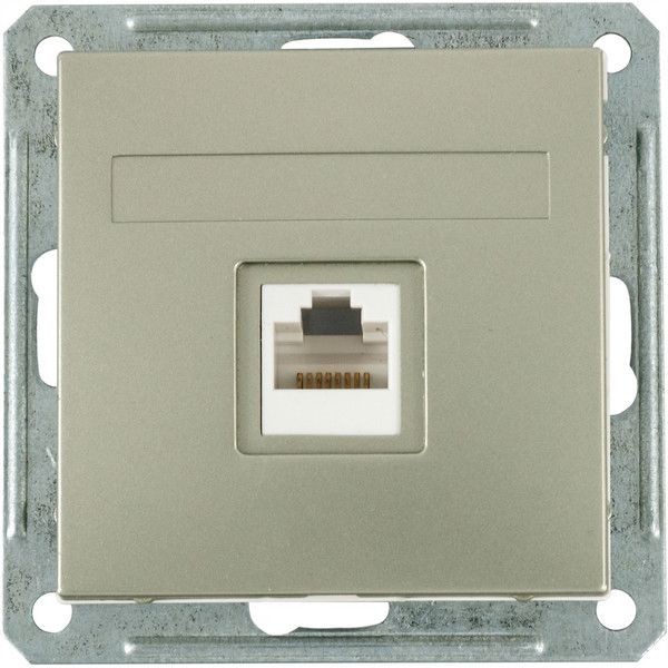 Розетка компьютерная Schneider Electric W59, цвет шампань