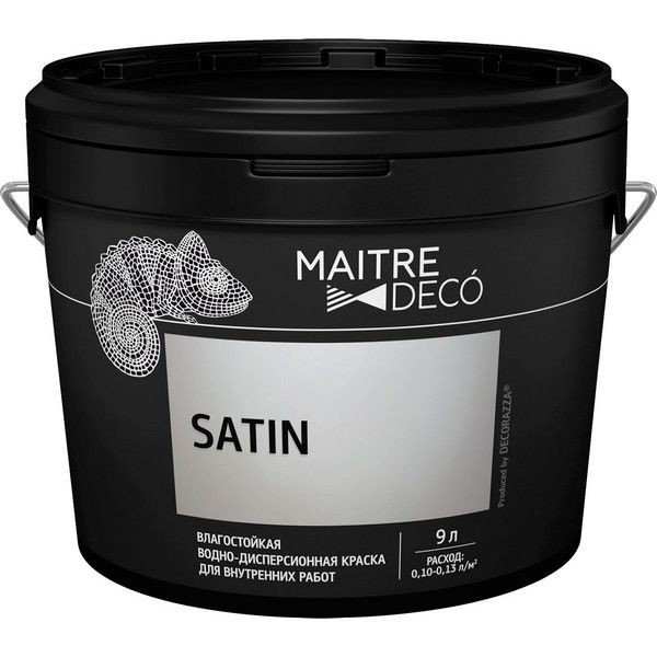 Краска для колеровки для стен и потолков Maitre Deco Satin База C 9 л