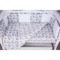 Комплект постельного белья AmaroBaby Baby Boom Ламы в кроватку, бязь 3 предмета