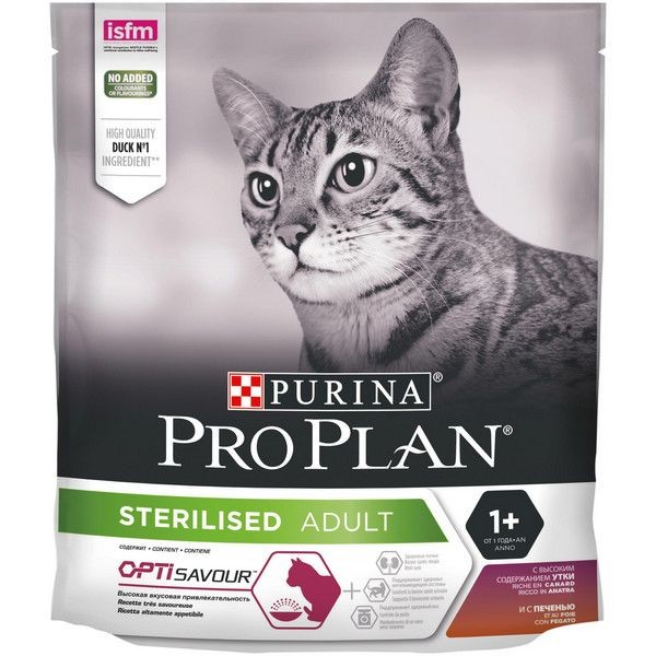 Сухой корм для кошек Pro Plan® утка, 400 г