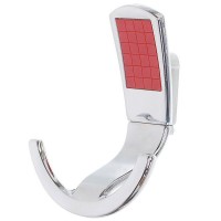 Крючок ABT-02, 176 кг, цвет хром/красный
