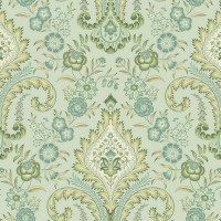 Обои бумажные York Wallcoverings Williamsburg зеленые WM2553 0.68 м