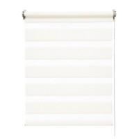 Штора рулонная день-ночь Inspire Moscou White 60x160 см белая