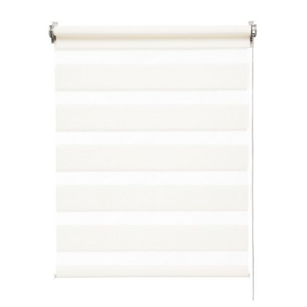 Штора рулонная день-ночь Inspire Moscou White 60x160 см белая