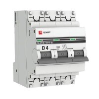 Выключатель автоматический EKF PROxima mcb4763-3-04D-pro 3Р 230В 4А