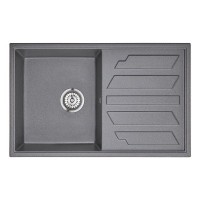 Кухонная мойка GRANULA кварцевая,оборачиваемая GR-8002 790*500 мм графит.