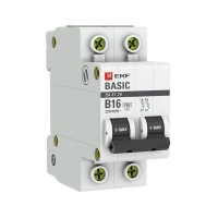 Выключатель автоматический EKF Basic mcb4729-2-16-B 2Р 230В 16А