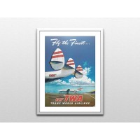Постер Просто Постер Fly TWA 40х50 см