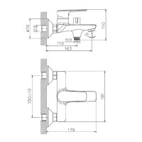Смеситель для ванны Haiba HB563 HB60563