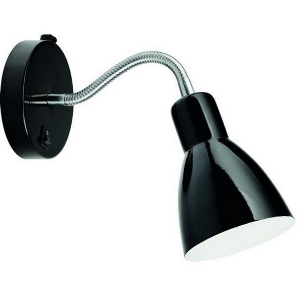 Настенный светильник Arte Lamp Dorm A1408AP-1BK E14 1 лампа цвет чёрный