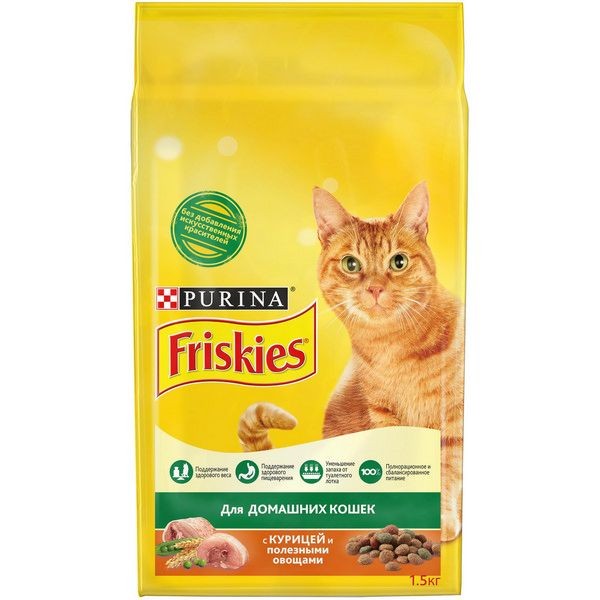Сухой корм для кошек Friskies® , 1.5 кг