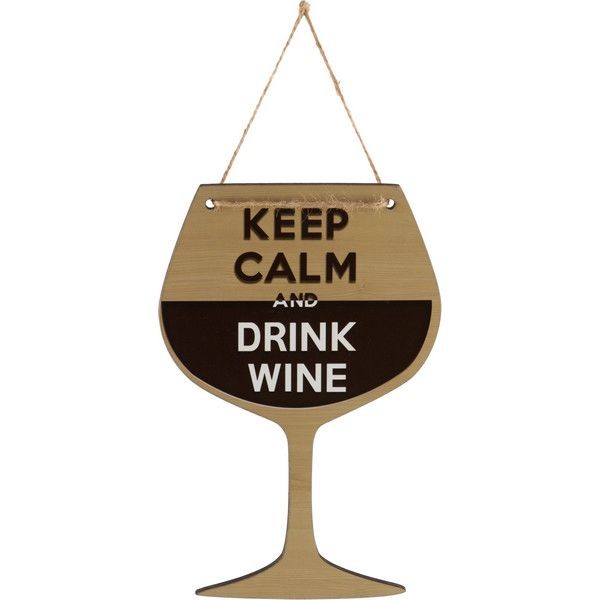 Табличка декоративная Keep Calm and drink Wine ИТ-037 Волшебная страна