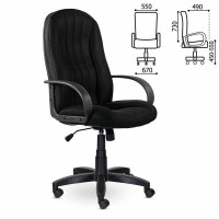 Кресло офисное Brabix Classic Ex-685, ткань E, черное, 532024