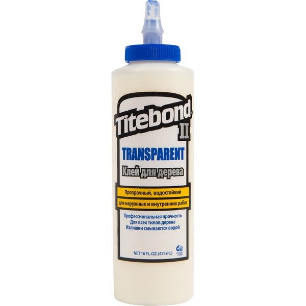 Клей столярный Titebond II влагостойкий прозрачный 473 мл