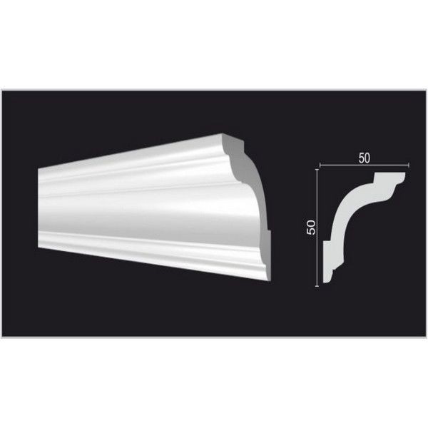 Молдинг потолочный Decor-Dizayn DD42 50х2000 мм дюропласт