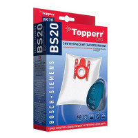 Пылесборники Topperr BS 20 4шт + фильтр для пылесосов Bosch, Siemens