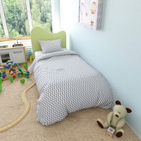 Пододеяльник Amarobaby Зигзаг серый 145х210 см, бязь