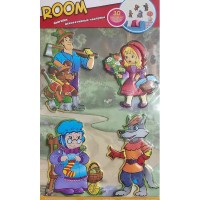 Декоративная наклейка для стены Room decoration Красная Шапочка 0001(3501BS)