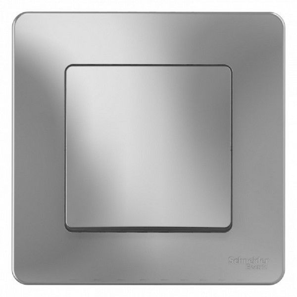 Выключатель встраиваемый Schneider Electric Blanca 1 клавиша, цвет алюминий