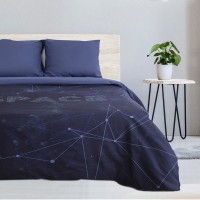 Комплект постельного белья двуспальный Этель Space 4532775, поплин