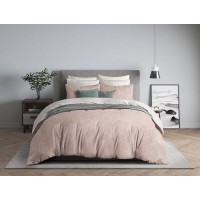 Комплект постельного белья Guten Morgen, Дуэт 850-2 Lounge Pink с нав.70х70 см, бязь D-850-2-143-240-70