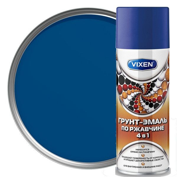 Грунт-эмаль по ржавчине Vixen-5005, 520 мл