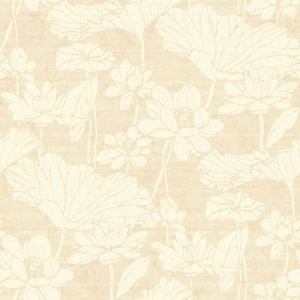 Виниловые обои York Wallcoverings бежевые BW8132 0.68 м