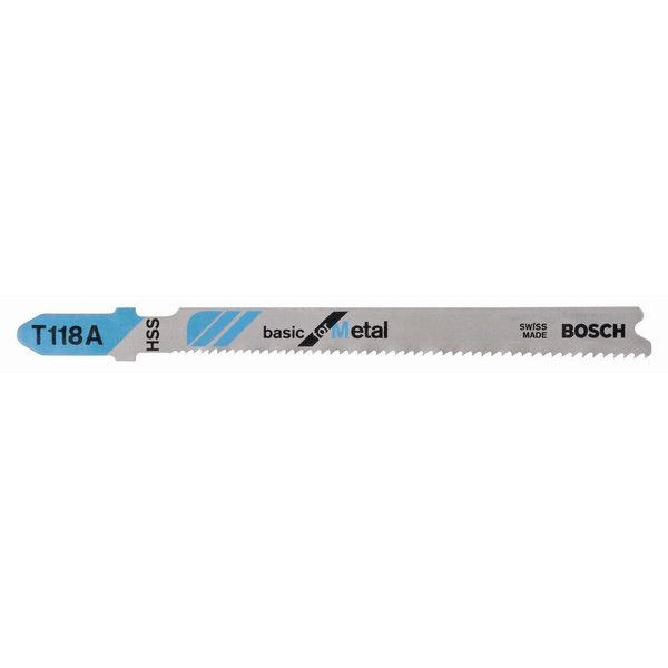 Пилки для лобзика по металлу T118A Bosch, 3 шт.