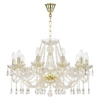 Люстра Bohemia Ivele Crystal 1413 107.10.240.G E14 10 ламп 20 м²