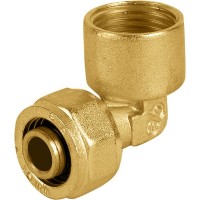 Уголок обжимной, внутренняя резьба, 1/2 "34;x16 мм, латунь