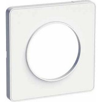 Рамка для розеток Schneider Electric Odace 1 пост, цвет белый
