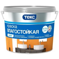 Краска для стен и потолков Текс «Профи» влагостойкая база A 9 л