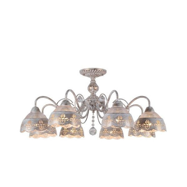 Люстра потолочная Arte Lamp Sicilia A9106PL-8WG E14 8 ламп