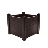 Кашпо для цветов Прованс 50x40x50 см v45 л пластик шоколад